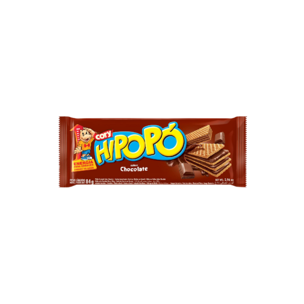 BISCOITO WAFER HIPOPO CHOCOLATE 84G