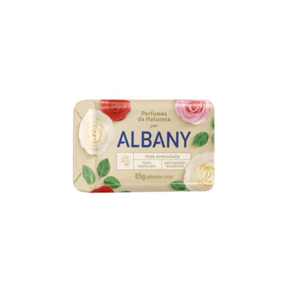 SABONETE ALBANY ROSA AVELUDADA 85G