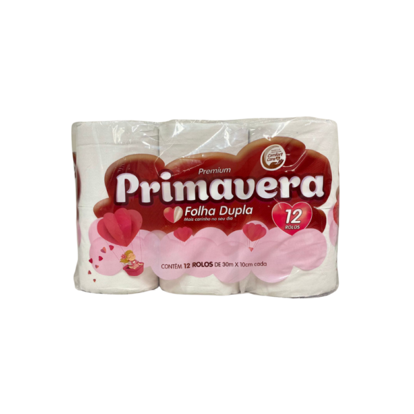 PAPEL HIGIÊNICO PRIMAVERA FOLHA DUPLA 30M 12 ROLOS (1)